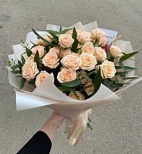 Букет Кремовые розы Латте в Луховицах